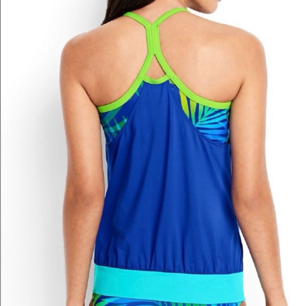 Blue and Green Tank Top